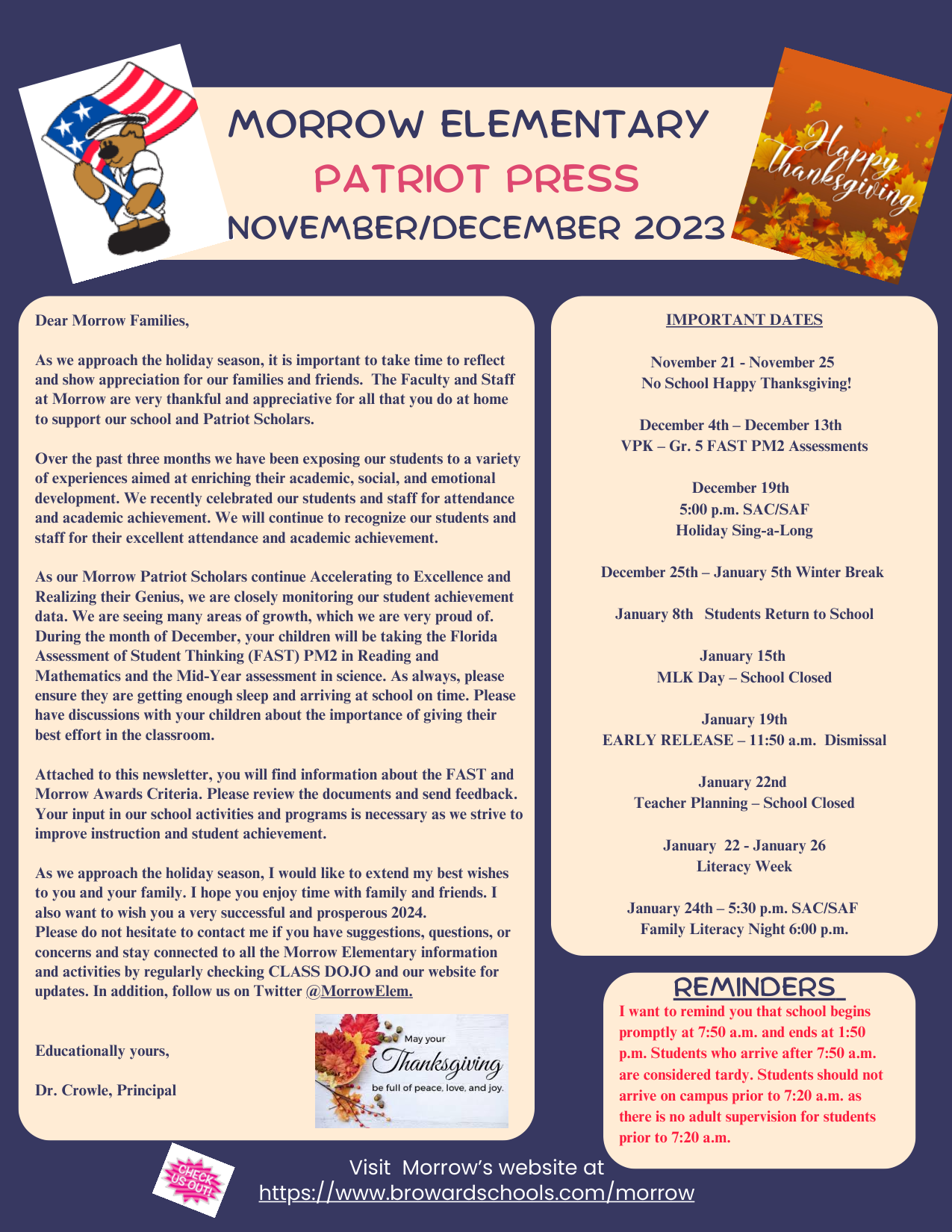  Morrow Elem Newsletter November_December